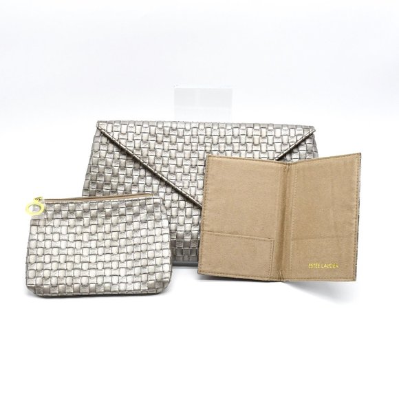 Estée Lauder Woven Passport Accessory Bag - Picture 2 of 5